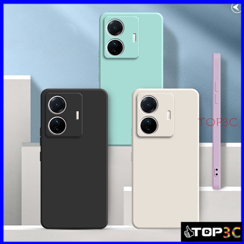 Ốp Điện Thoại Màu Trơn Cho Vivo T1 5G V21 5G V20 V25 V25E V25 Pro 5G V23 5G V23E YT