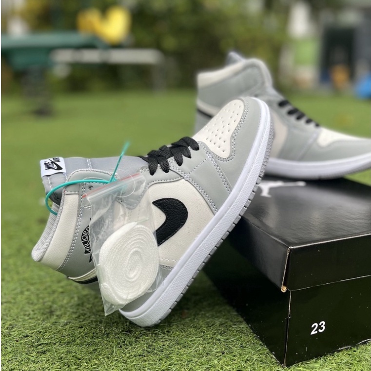 Giày Jordan Panda Ghi Xám Cổ Cao Giầy JD Màu Ghi Cao Cấp Full Size Full Box (Hàng Mới Về)