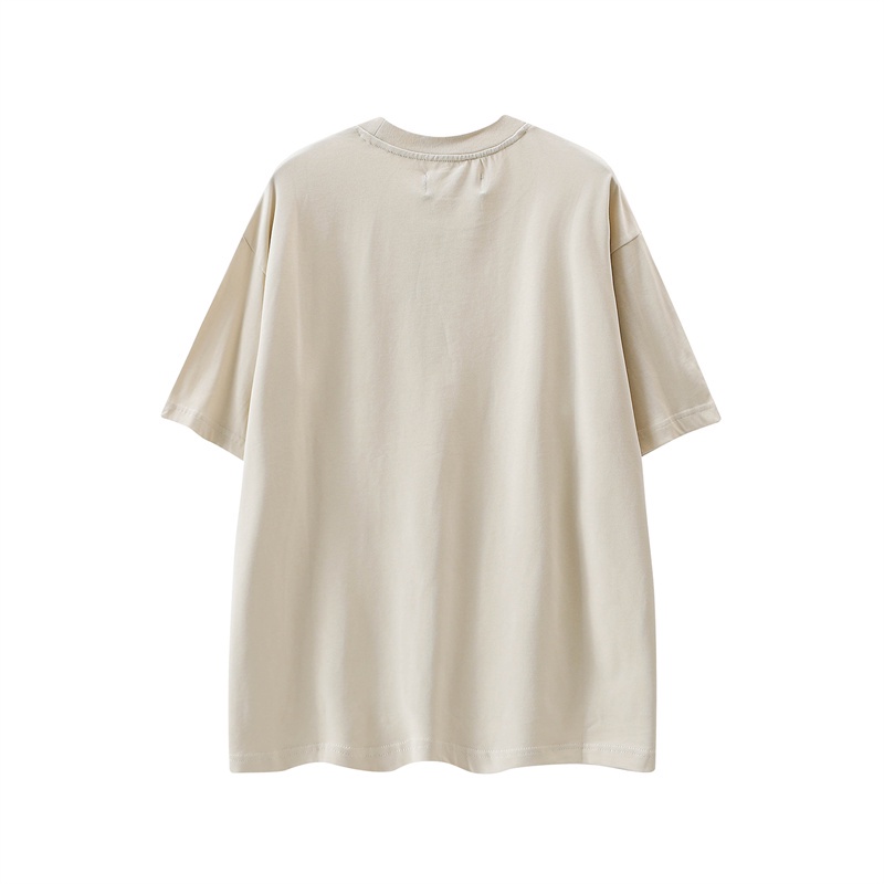 Áo Thun Tay Ngắn Dáng Suông Thoải Mái In Họa Tiết Ba Hình Tròn Thời Trang Đường Phố