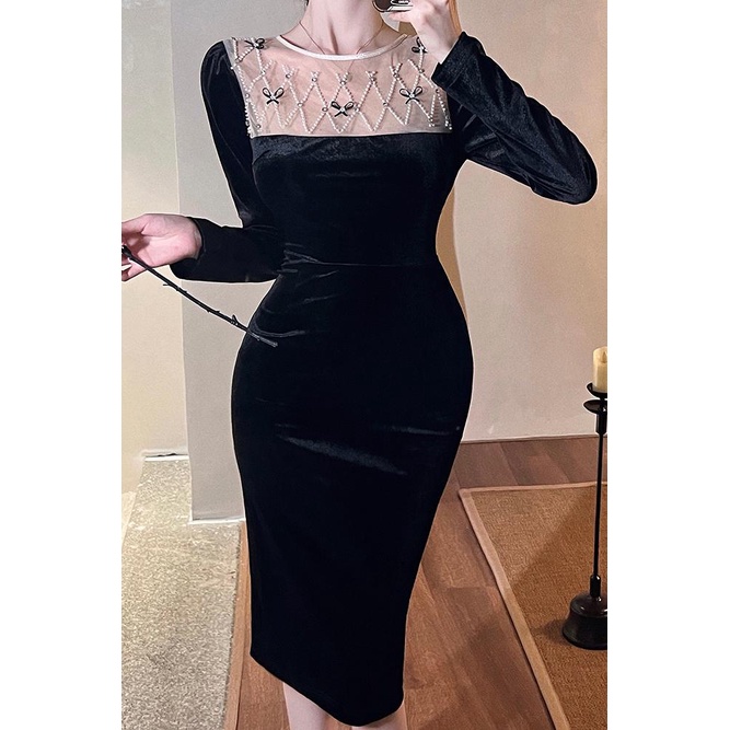 Áo Nữ Tay Dài Đính Nơ Thời Trang Quyến Rũ