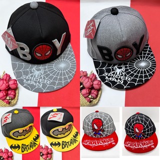 NÓN HIPHOP SNAPBACK SIÊU NHÂN SPIDERMAN - BATMAN CHO BÉ TRAI TỪ 4 - 8 TUỔI