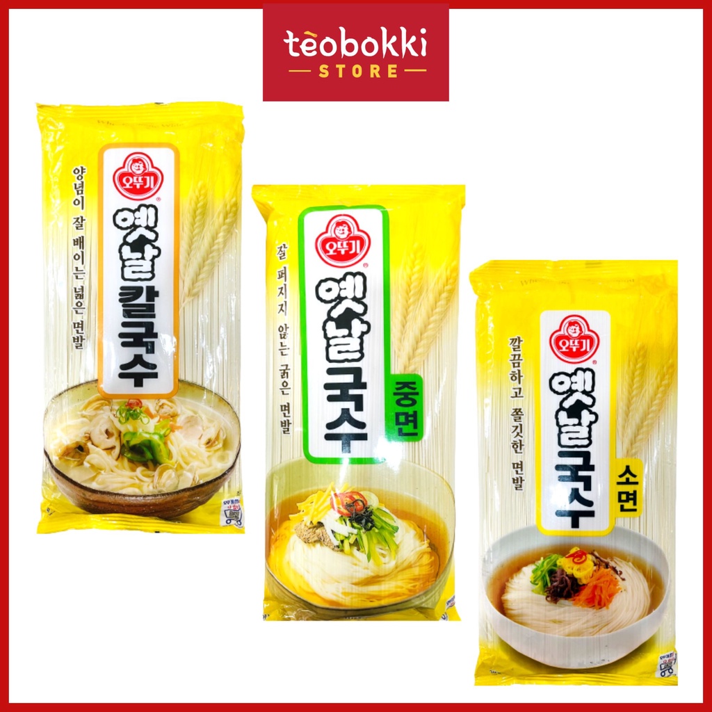 Mì Ottogi/Otoki sợi nhỏ, trung, lớn 900g