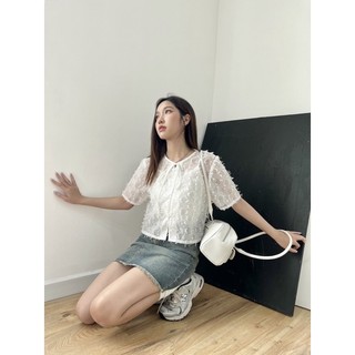JANET STUDIO • Áo voan vải nổi