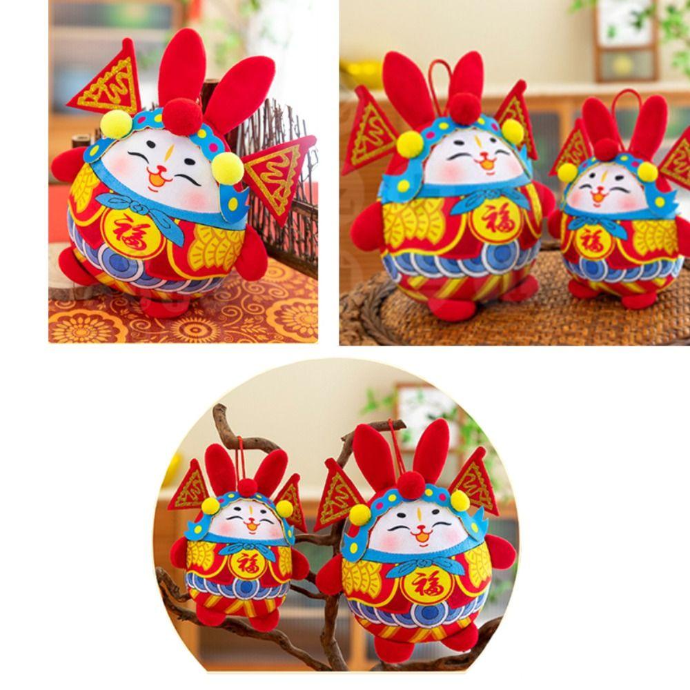 ANEMONE Đồ chơi nhồi bông Hình Thỏ Hoàng Đạo Sáng Tạo Trang Trí Ba Lô / Túi Xách Cho Bé DIY Mừng Năm Mới