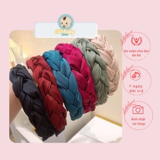 Bờm mấn, băng đô lụa satin cho mẹ và bé