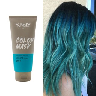 Mặt nạ dưỡng bổ sung hạt màu ( Xanh Ngọc ) Blue Jade Color Mask Yunsey 200ml { New 2024 }