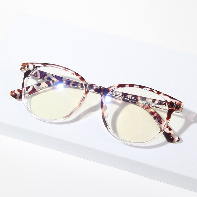 Mắt Kính Gọng Tròn Oversize Chống Ánh Sáng Xanh Thời Trang Phương Tây