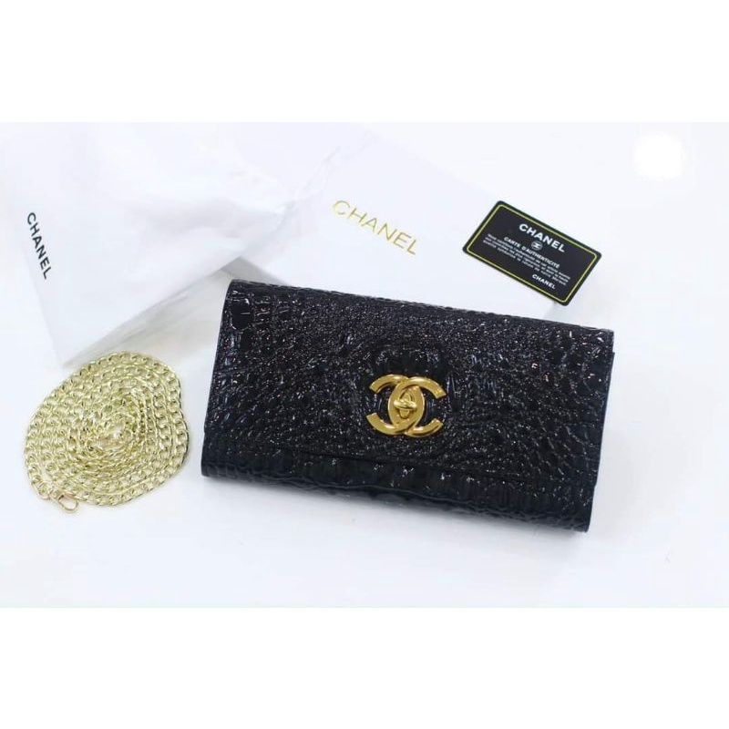 CLUTCH NỮ CHANEO CẦM TAY SANG CHẢNH KÈM DÂY ĐEO CHÉO FULL BOX