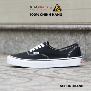 Giày Thể Thao VANS AUTHENTIC CLASSIC BLACK / WHITE  721356 CŨ CHÍNH HÃNG