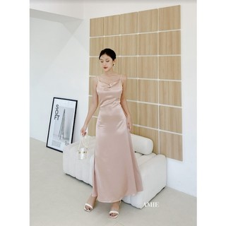 CổĐổ Kín Lưng Đầm Body Cổ Đổ Phi Lụa Nữ Cao Cấp Loại D1 Sang Trọng Thời Trang D03