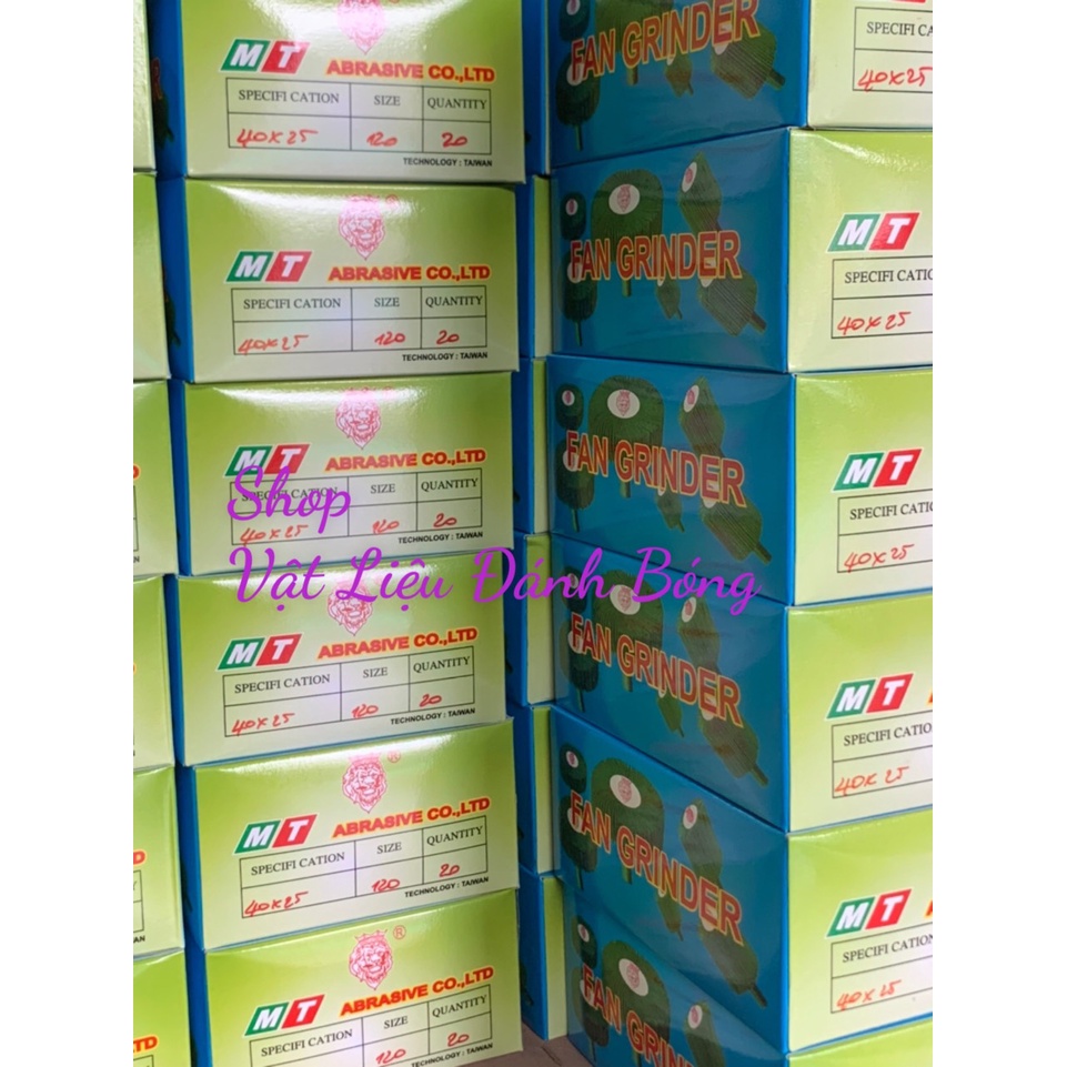 Nhám carem nỉ 30mm x 25mm - 40 cái