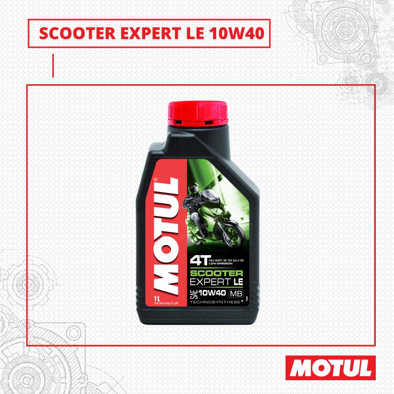 [ CHÍNH HÃNG ] Nhớt xe ga bán tổng hợp Motul Scooter Expert 4T 10w40