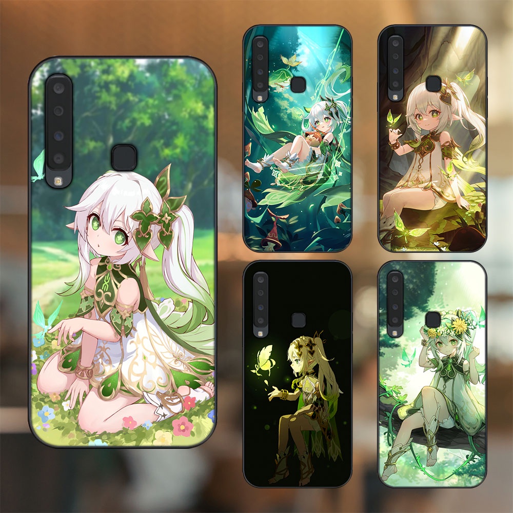Ốp lưng Samsung A9 2018 viền đen in hình Nahida Genshin Impact