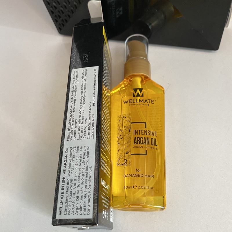 Tinh Dầu Phục Hồi Tóc Wellmate Intensive Argan Oil 60ml   - 60ML