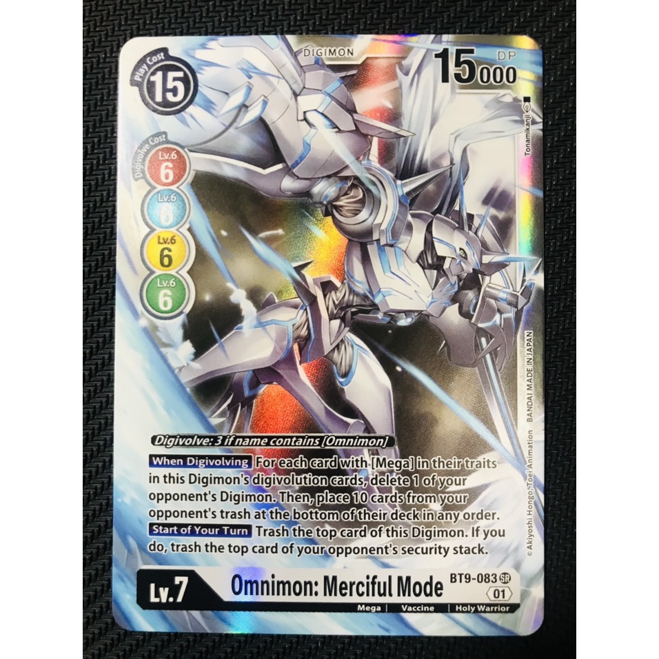 Thẻ bài Digimon BT9-083 - Omnimon: Merciful Mode - Super Rare