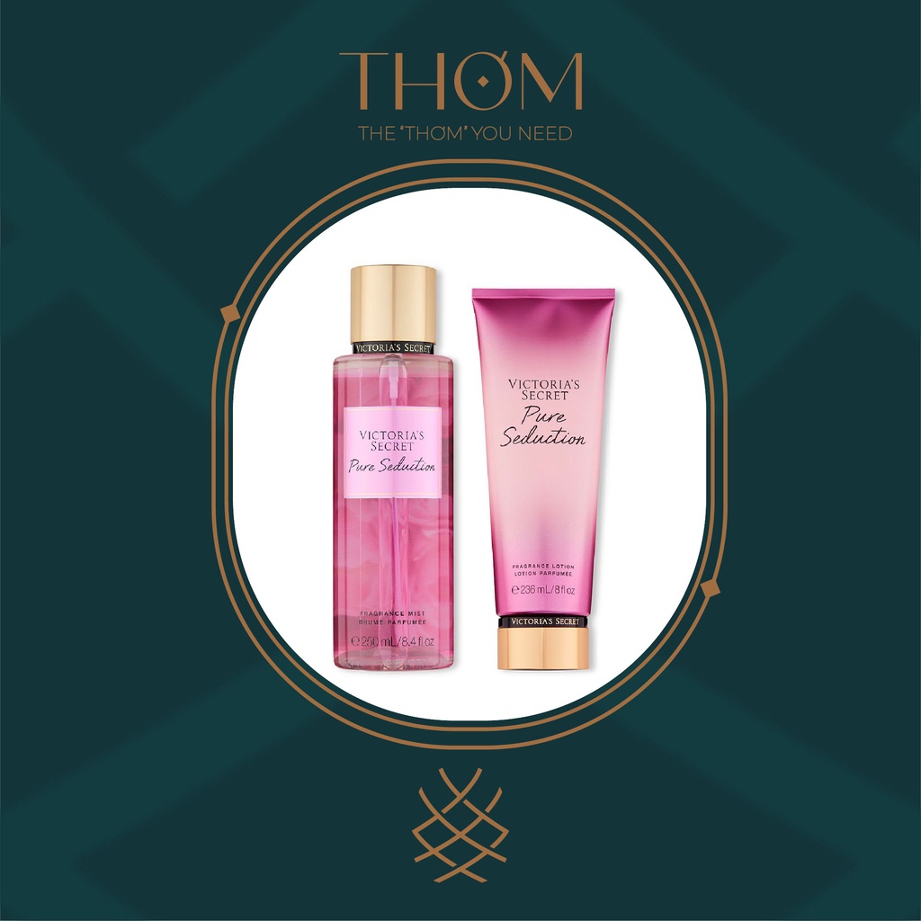 PURE SEDUCTION | Xịt Thơm Dưỡng Thể Lưu Hương Toàn Thân Victoria’s Secret Fragrance Mist Lotion 250ml