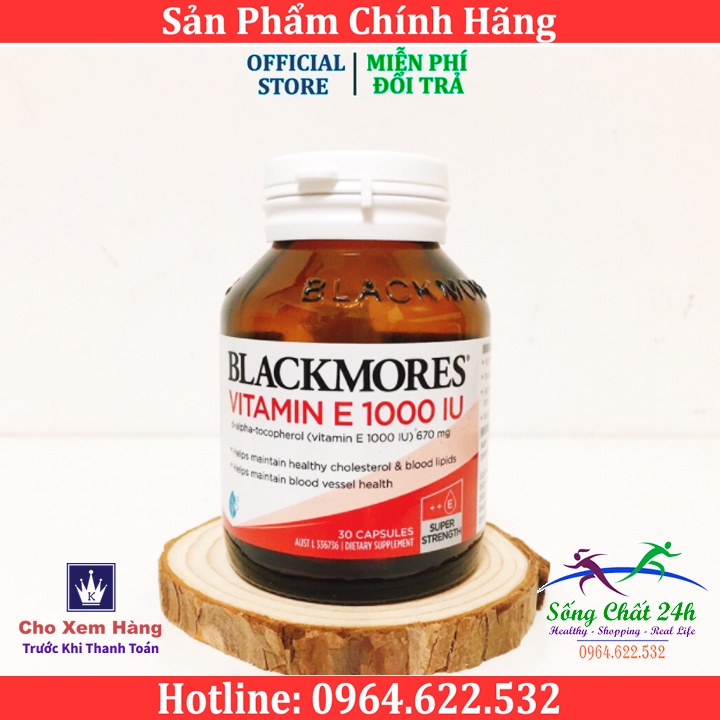 Viên Uống Bổ Sung Vitamin E Blackmores Vitamin E 1000 IU Của Úc