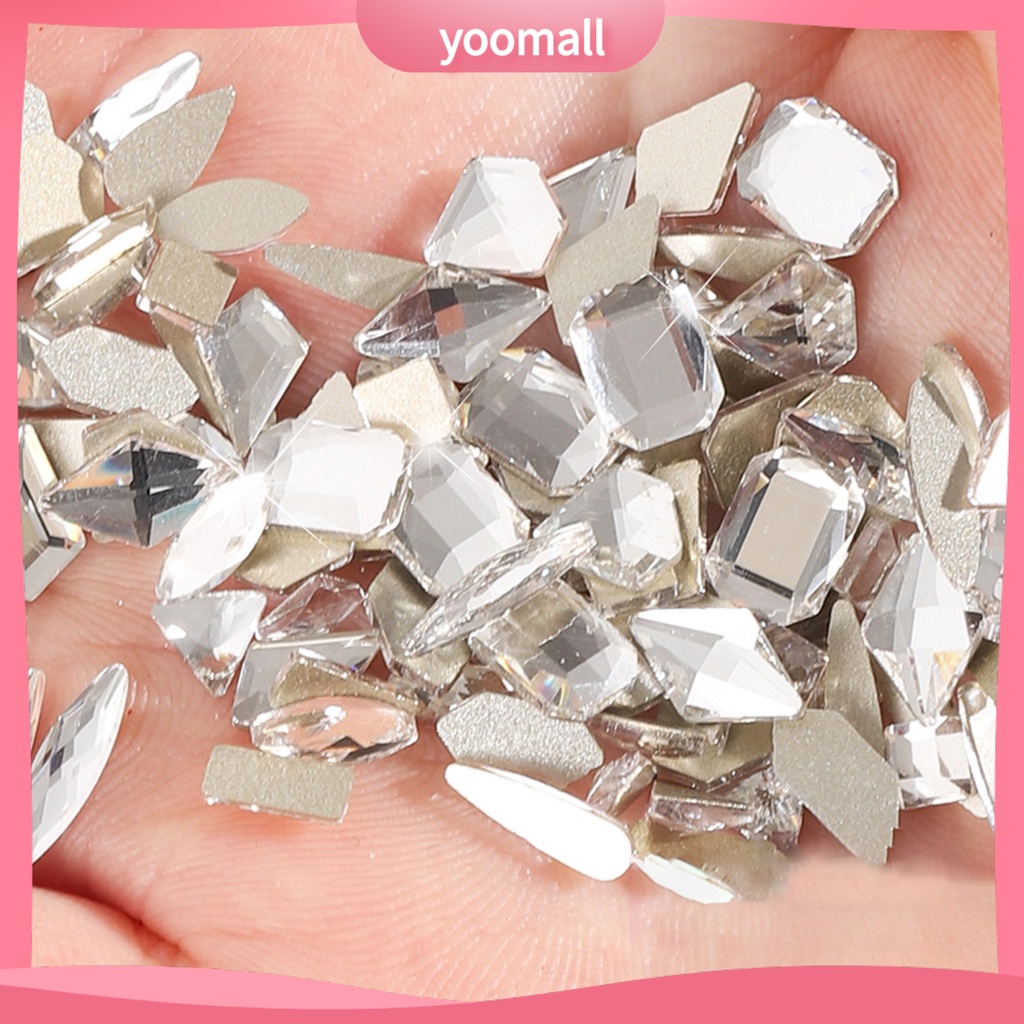 Set 100 Hạt Đá Đính Trang Trí Móng Tay Cho Nữ