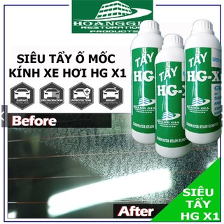 Dung dịch siêu tẩy ô mốc kính xe hoàng gia hg x1 1000ml