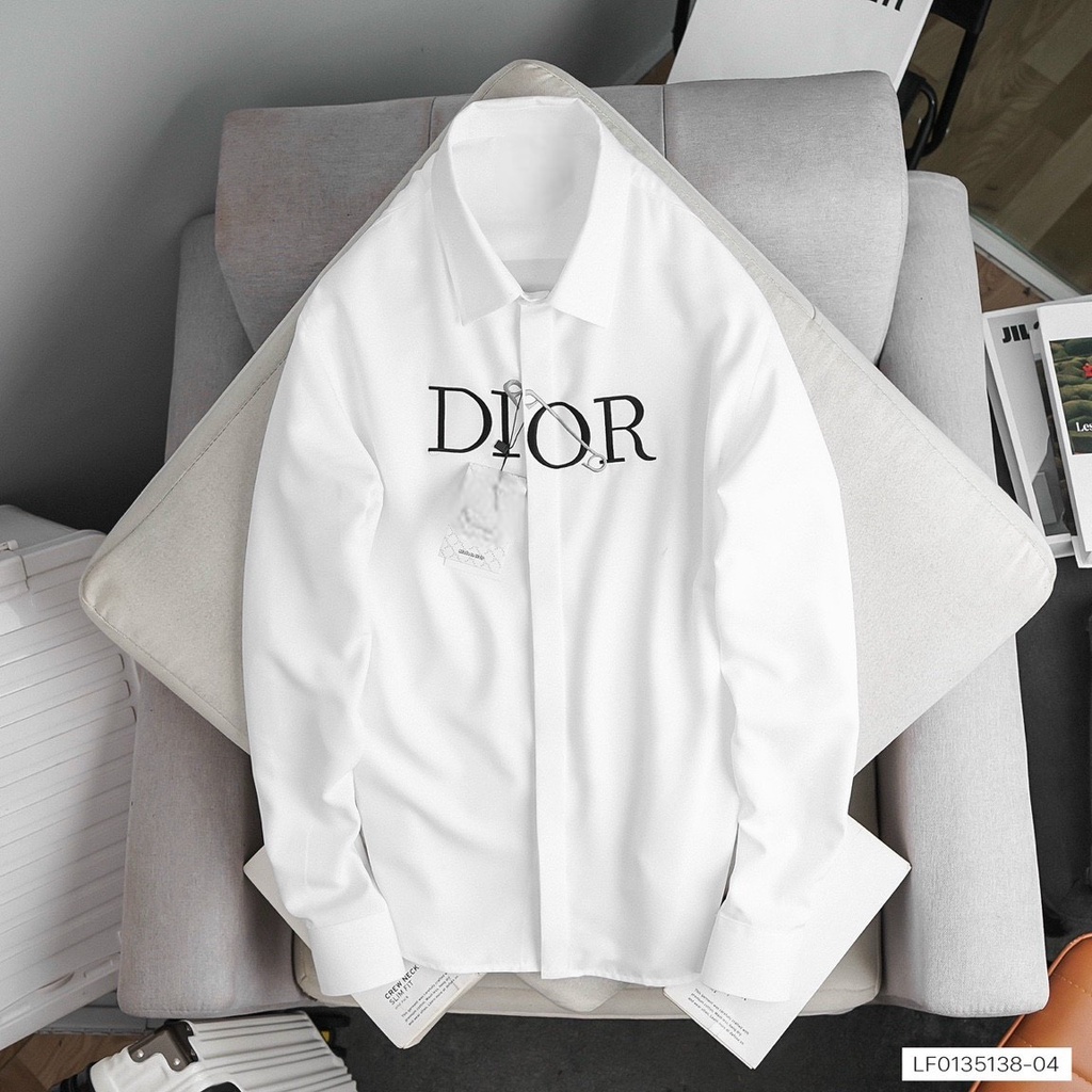 - Áo Sơ Mi Nam Tay Dài Chữ ghim Di or Form Bigsize 70kg - 140Kg