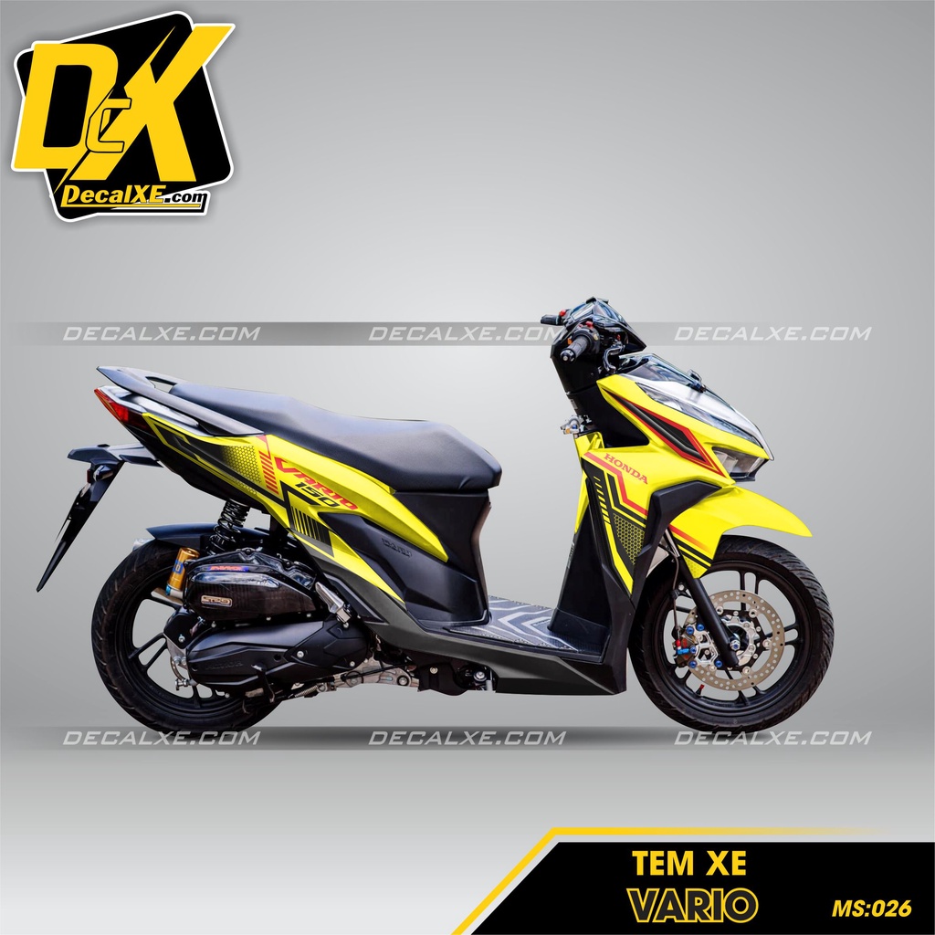 Tem Xe Honda Vario - Click | Chất Liệu Decal Cao Cấp , Chống Nước , Bền màu , Cắt Sẵn | VAR-026