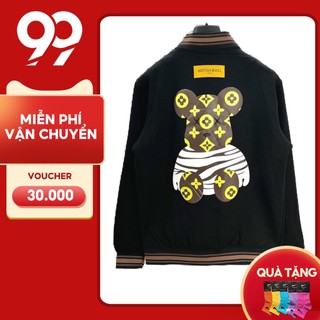 Áo bomber lv gấu, áo khoác Gấu chất dày dặn cực ấm hottrend