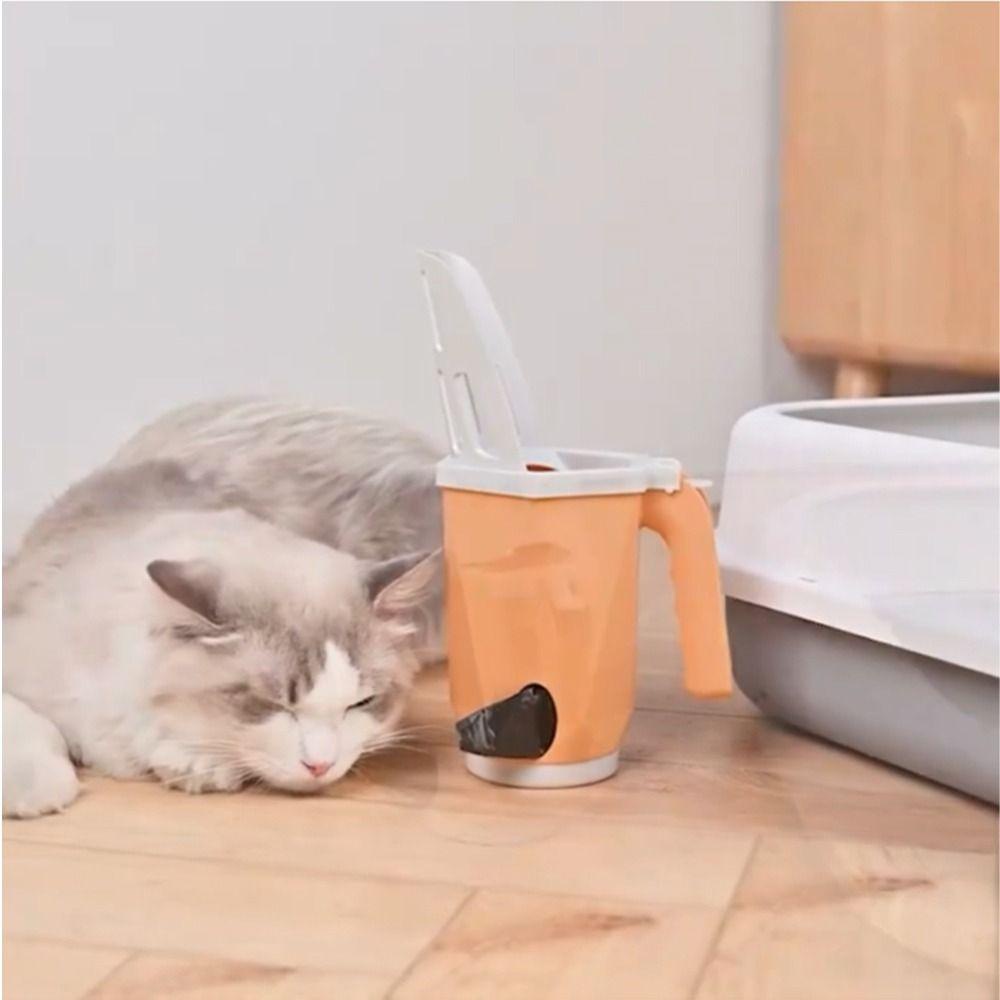 Xẻng Xúc Cát Vệ Sinh Bằng Nhựa Di Động Tiện Dụng Cho Mèo Cưng