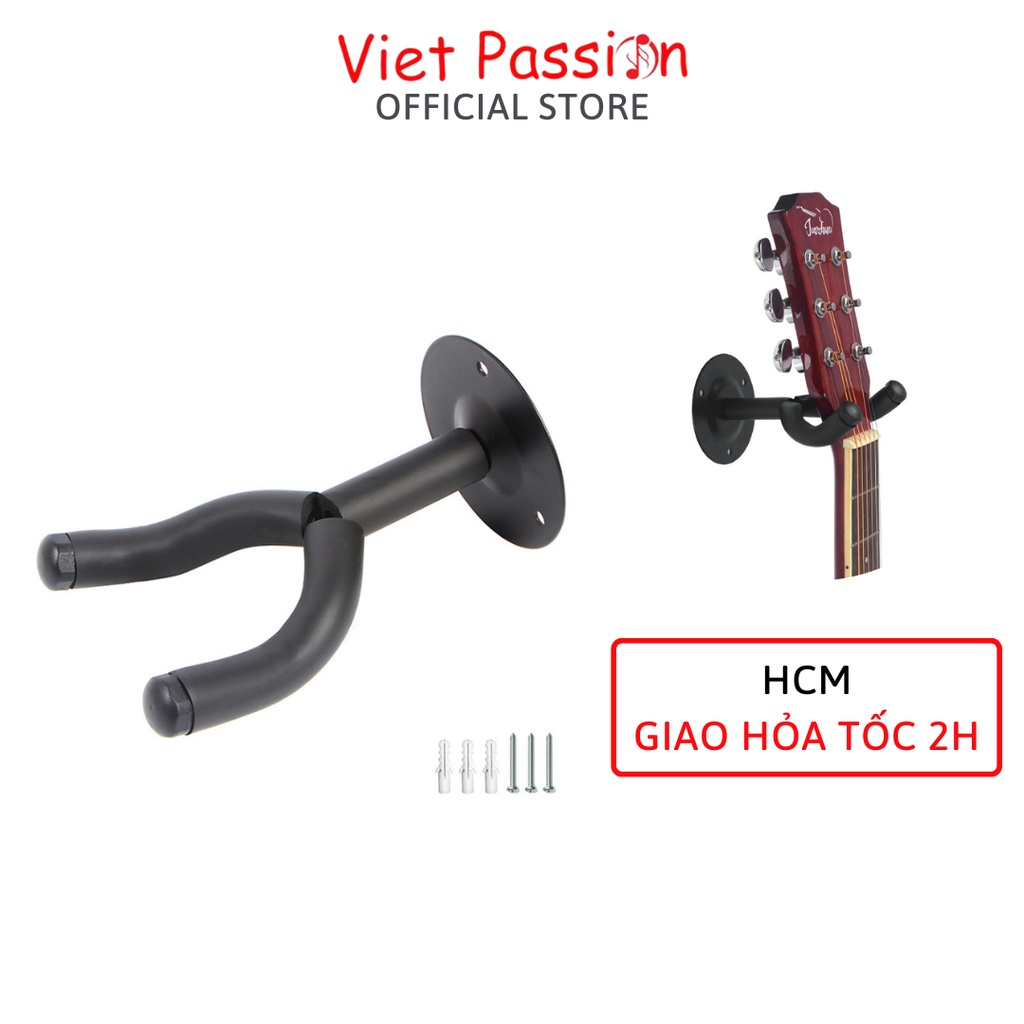 Móc treo đàn guitar, ukulele ngắn đế tròn kim loại 3 đinh chắc chắn Viet Passion HCM