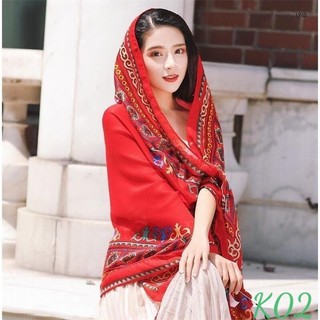 ( Hàng loại 1 ) Khăn Choàng Boho Đi Biển họa tiết