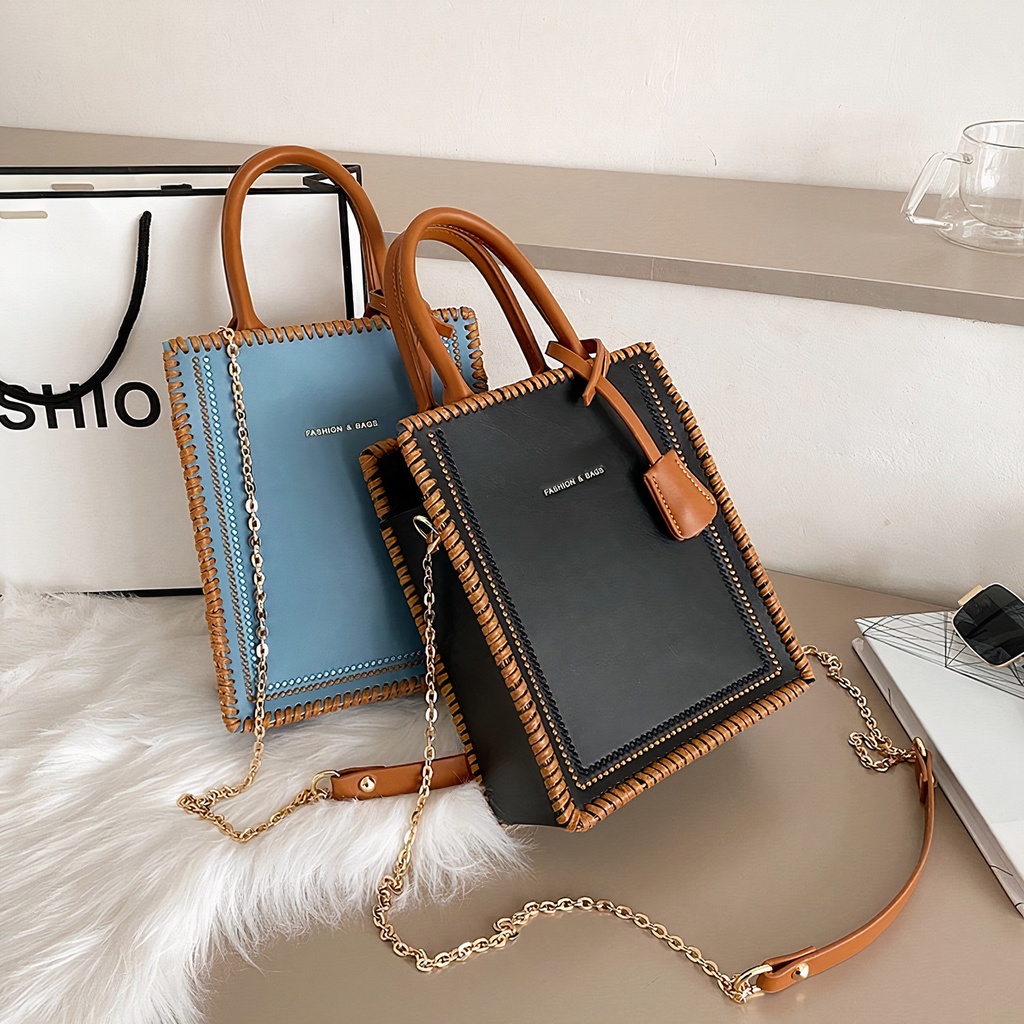 Túi xách handmade tự đan da PU, túi đeo chéo nữ bằng da tự làm - Có video hướng dẫn DIY701