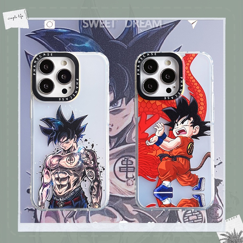 Ốp Điện Thoại Màu laser Hai Mặt Họa Tiết Dragonball Evolution Thời Trang Cho iPhone 11 14 Plus 12 13 X XS Pro Max