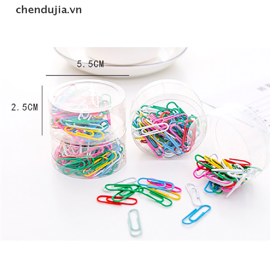 Set 50 Kẹp Giấy Ghi Chú Bằng Kim Loại Nhiều Màu Sắc