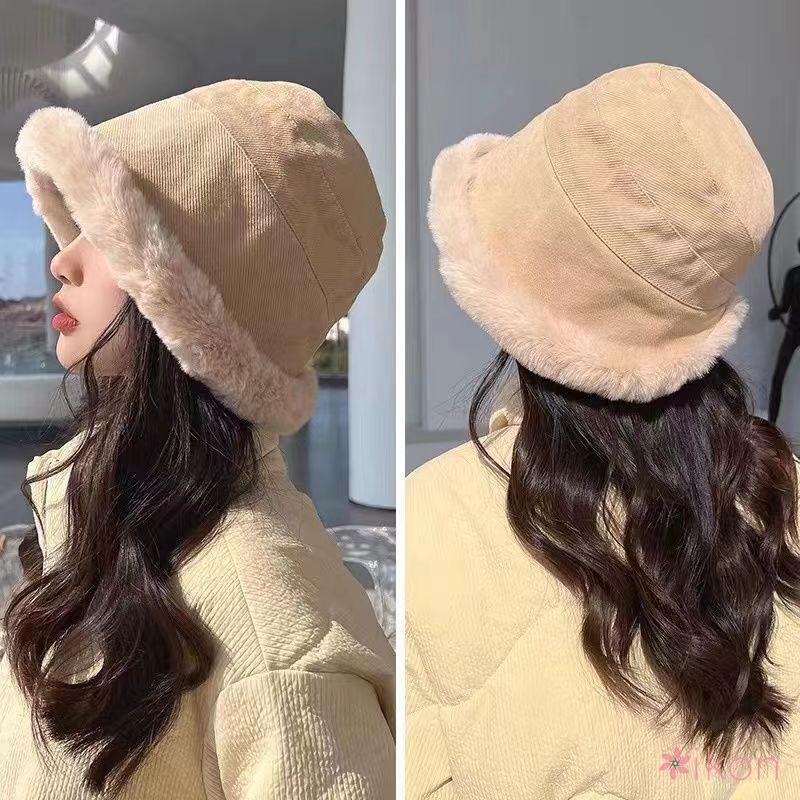 Mũ Tai Bèo Phủ Lông Dày Dặn Phong Cách Retro Thời Trang Mùa Đông Cho Nữ