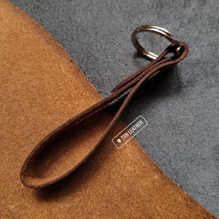 [Da Bò Thật 100%] Móc khóa da thật, Móc khóa da handmade