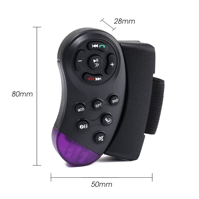 1 Chìa Khóa Điều Khiển Máy Nghe Nhạc 11 Phím Đa Năng Cho Xe Ô Tô