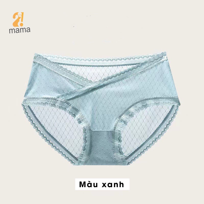 Quần lót bầu và sau sinh cạp chéo 2mama cao cấp thun lạnh, mềm mỏng, co giãn tốt cùng lót kháng khuẩn B88