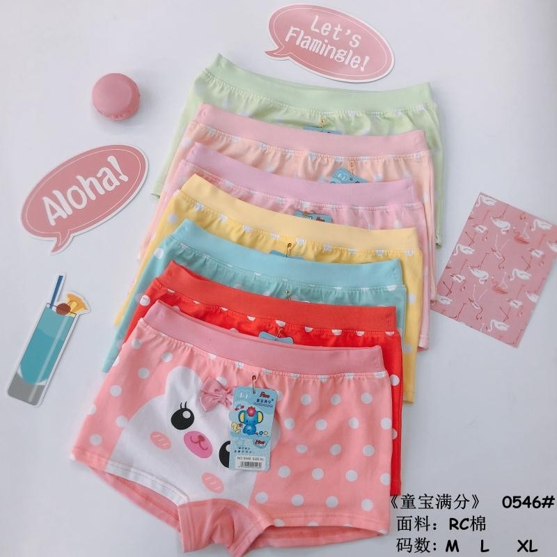 Combo Quần Lót Nữ Đùi Cho Bé Gái Cotton 100% Thấm Hút Tốt Mềm Mại, Giãn Tốt Cực Xinh Xắn - 0546