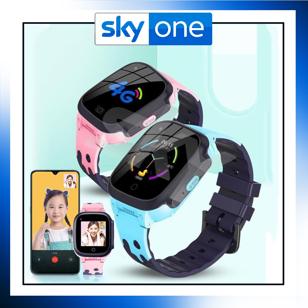 Đồng Hồ Thông Minh Lắp Sim Trẻ Em Chống Nước Gọi Video Call SKYONE SK95 - Định Vị GPS - SOS - BẢO HÀNH 6 THÁNG
