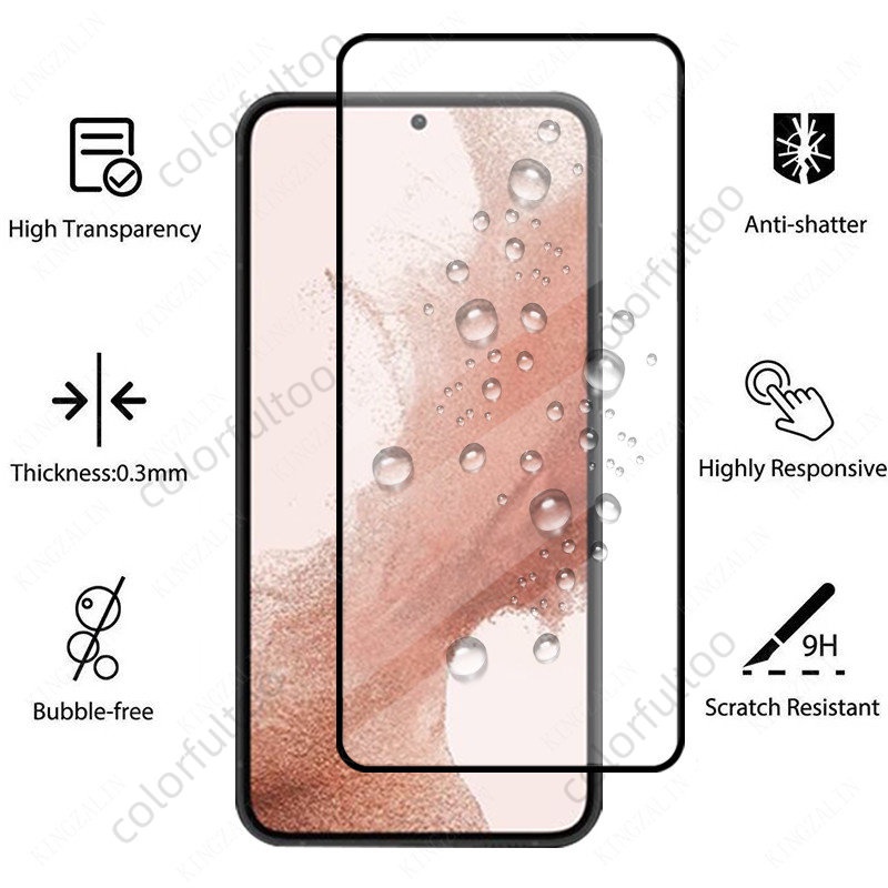 Kính Cường Lực 9H 2 Trong 1 Bảo Vệ Toàn Màn Hình Cho Samsung Galaxy S23 S22 S21 Ultra Plus S23Ultra S23 + S22 + S21 + 5G