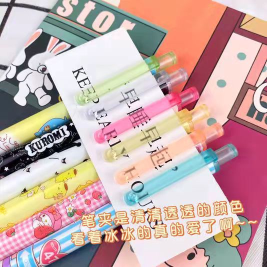 SANRIO Bút Mực Gel Ngòi 0.5mm Kiểu Dáng Dễ Thương Cho Học Sinh