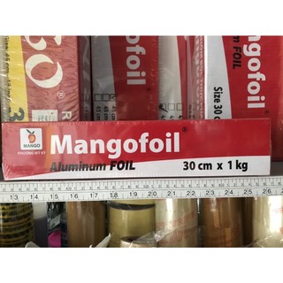 Giấy bạc Mangofoil,nướng thực phẩm, nướng thịt, nướng cá,nướng hải sản 30cm x 1kg