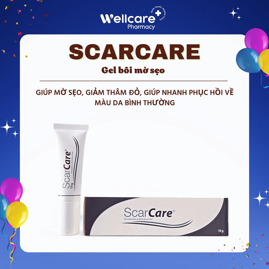 ScarCare tuýp 10mg  – Kem bôi mờ sẹo, ngăn ngừa vết thâm dùng được mọi lứa tuổi