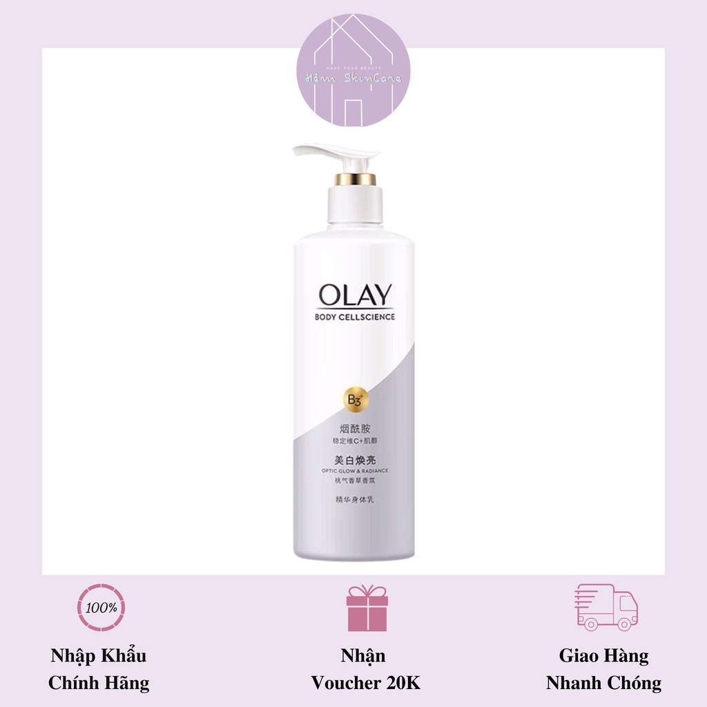 Olay Body Cellscience B3+ - Lotion Dưỡng Thể Trắng Da 250ml [Mẫu Mới 2022]