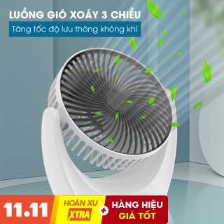 Quạt tích điện mini để bàn - quạt mini tích điện tiện lợi