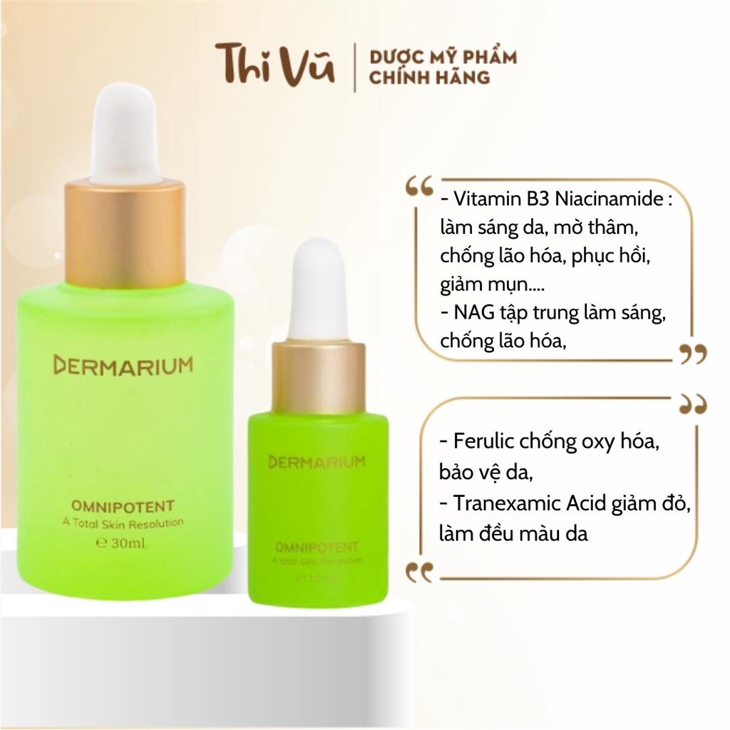 Tinh chất Dermarium Omnipotent Serum B3 toàn năng cho mọi vấn đề da 10ml 30ml