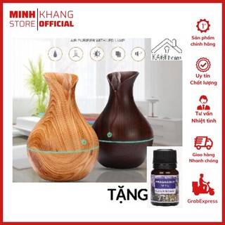 Máy Xông Tinh Dầu Aroma Phun Sương | Khuếch Tán Tinh Dầu Cao Cấp Lục Bình 550ml| Có quà khi mua BH 12 tháng Kèm remote