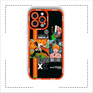 Ốp lưng iphone samsung xiaomi oppo cạnh vuông JMCase Denji Anime Manga Chainsaw Man