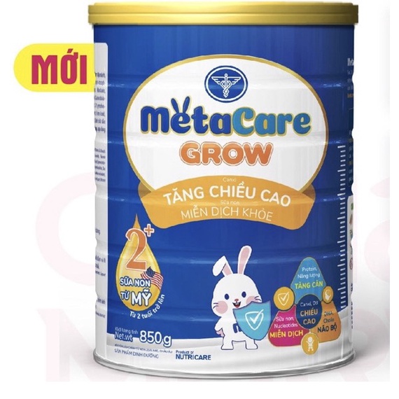 Combo 4 lon Sữa Metacare grow 0+ 1+  2+ lon 900g