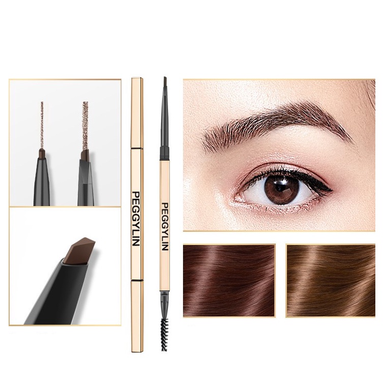 (chất đẹp) Bút chì kẻ lông mày định hình PEGGYLIN 2 đầu không lem kháng nước dễ vẽ Tatitava