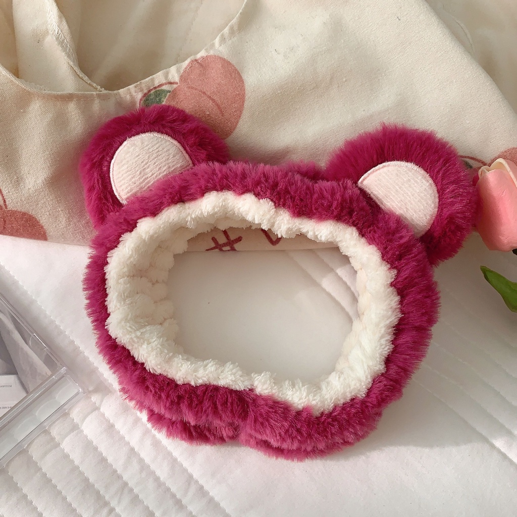 Băng đô/Cài tóc/Scrunchie gấu dâu Lotso nhiều màu sắc dễ thương
